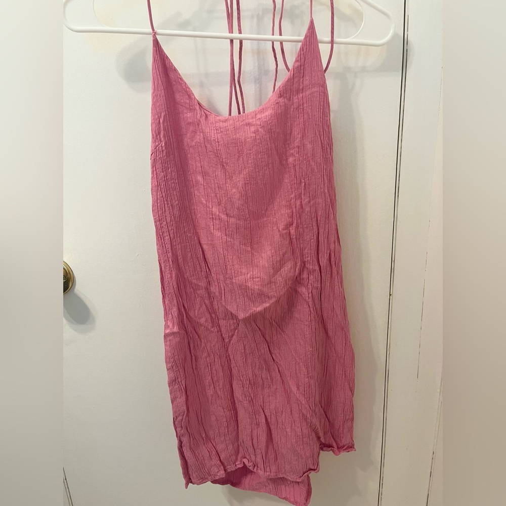 ZARA PINK SUNDRESS MINI, SIZE M